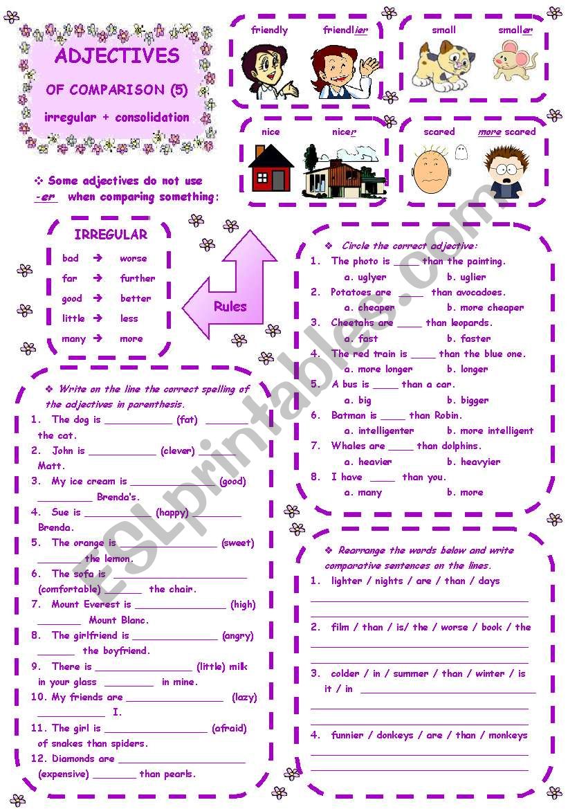 ADJECTIVES OF COMPARISON - 5 of 5