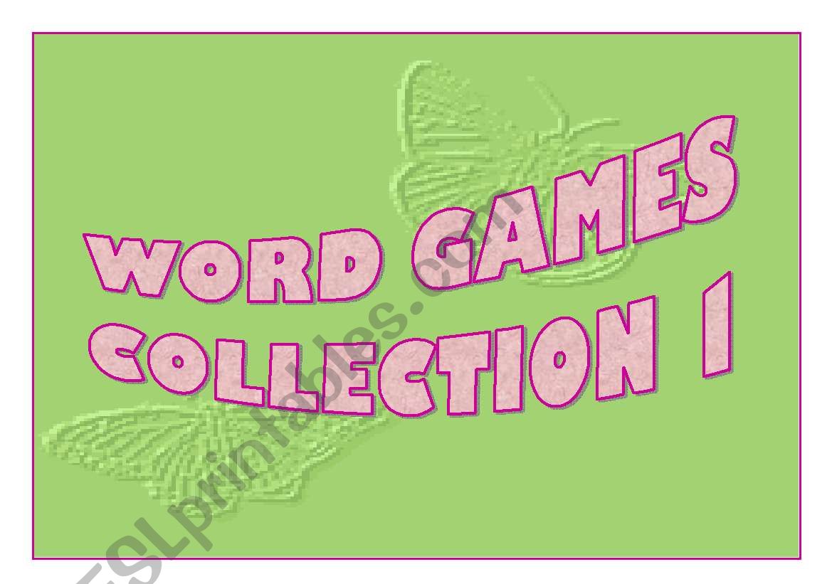 Word Games Collection 1 worksheet