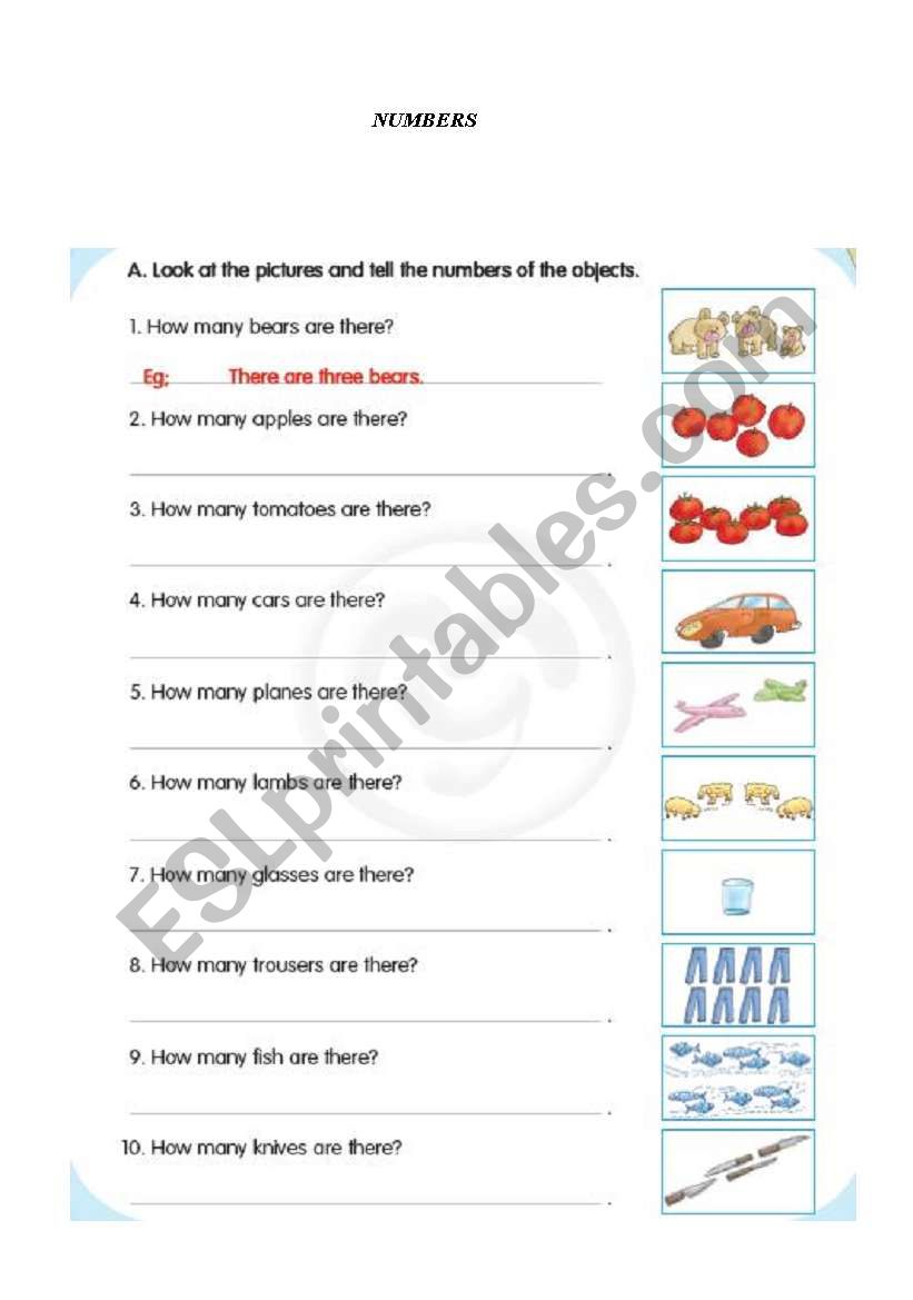 numbers - how many - are there