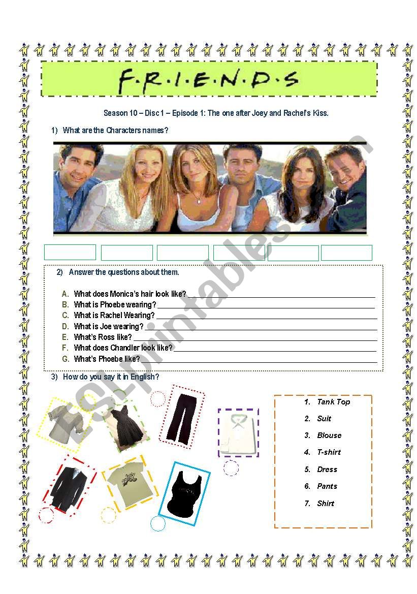 Friends- Season 10 - Disc 1- Episode 1: The one after Joey and Rachel´s kiss