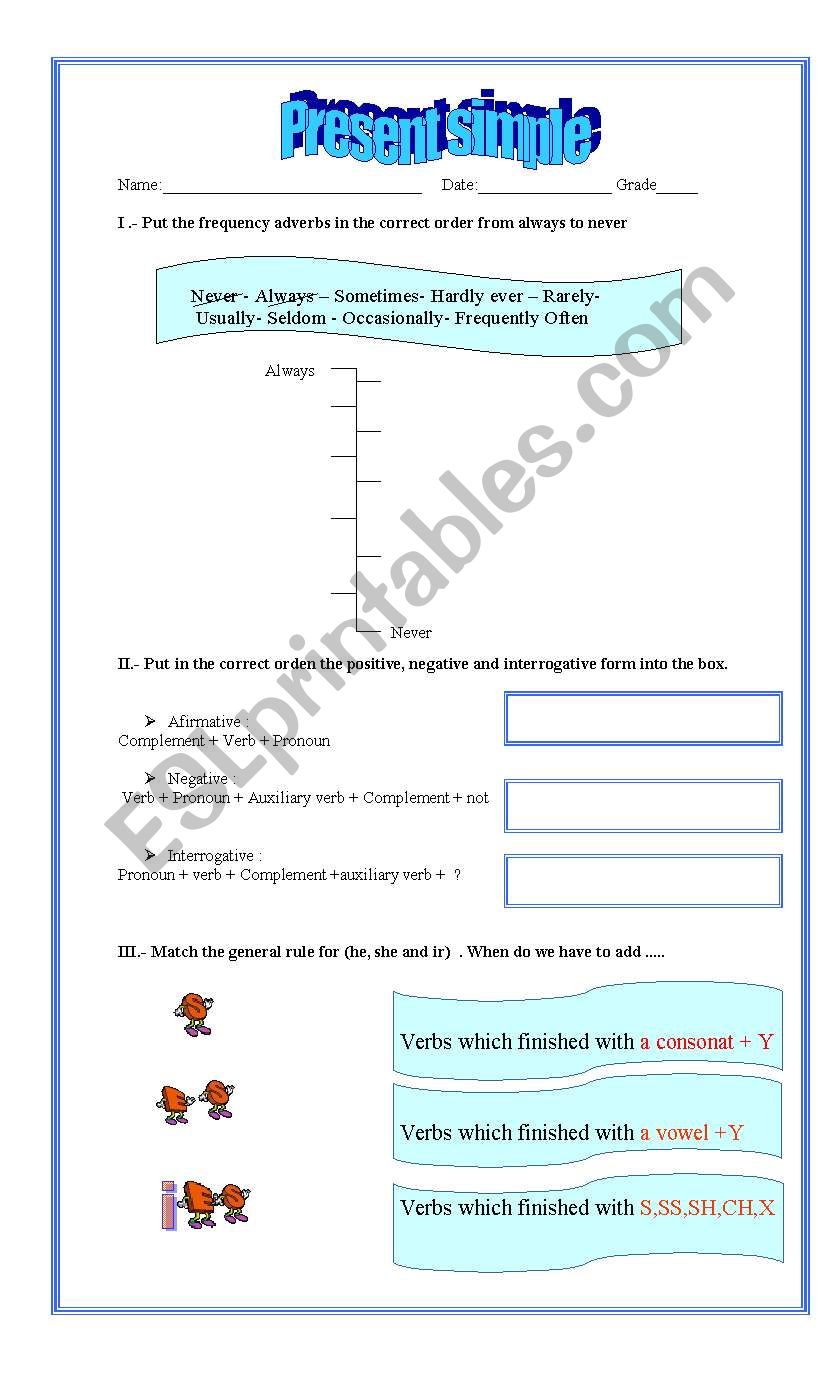 Present Simple worksheet