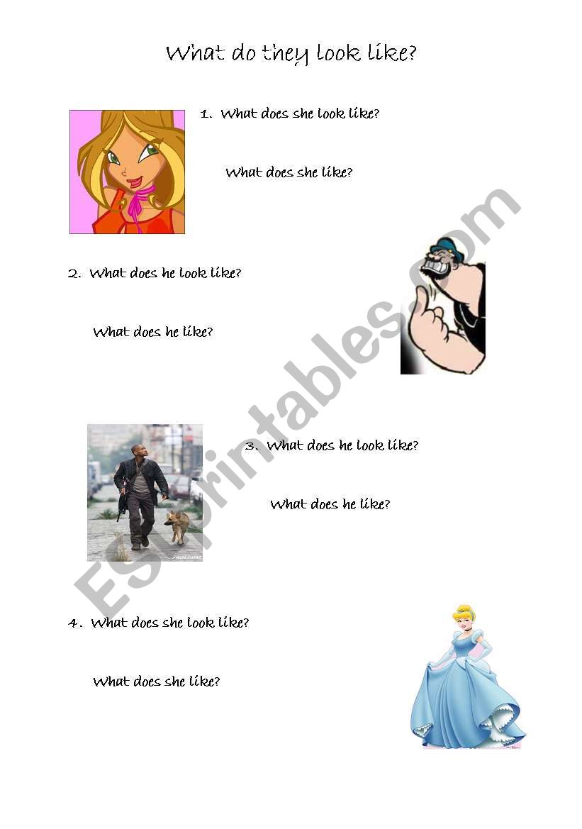 Look like worksheet