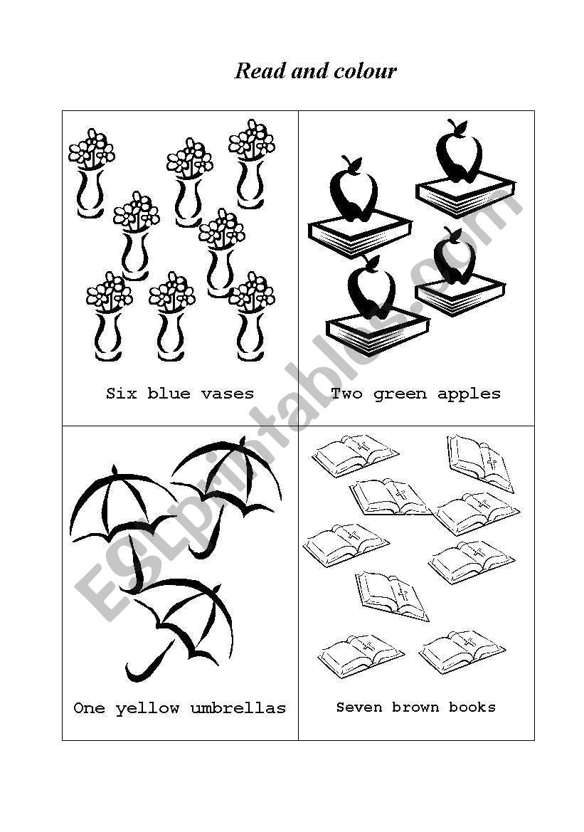 Read and colour worksheet