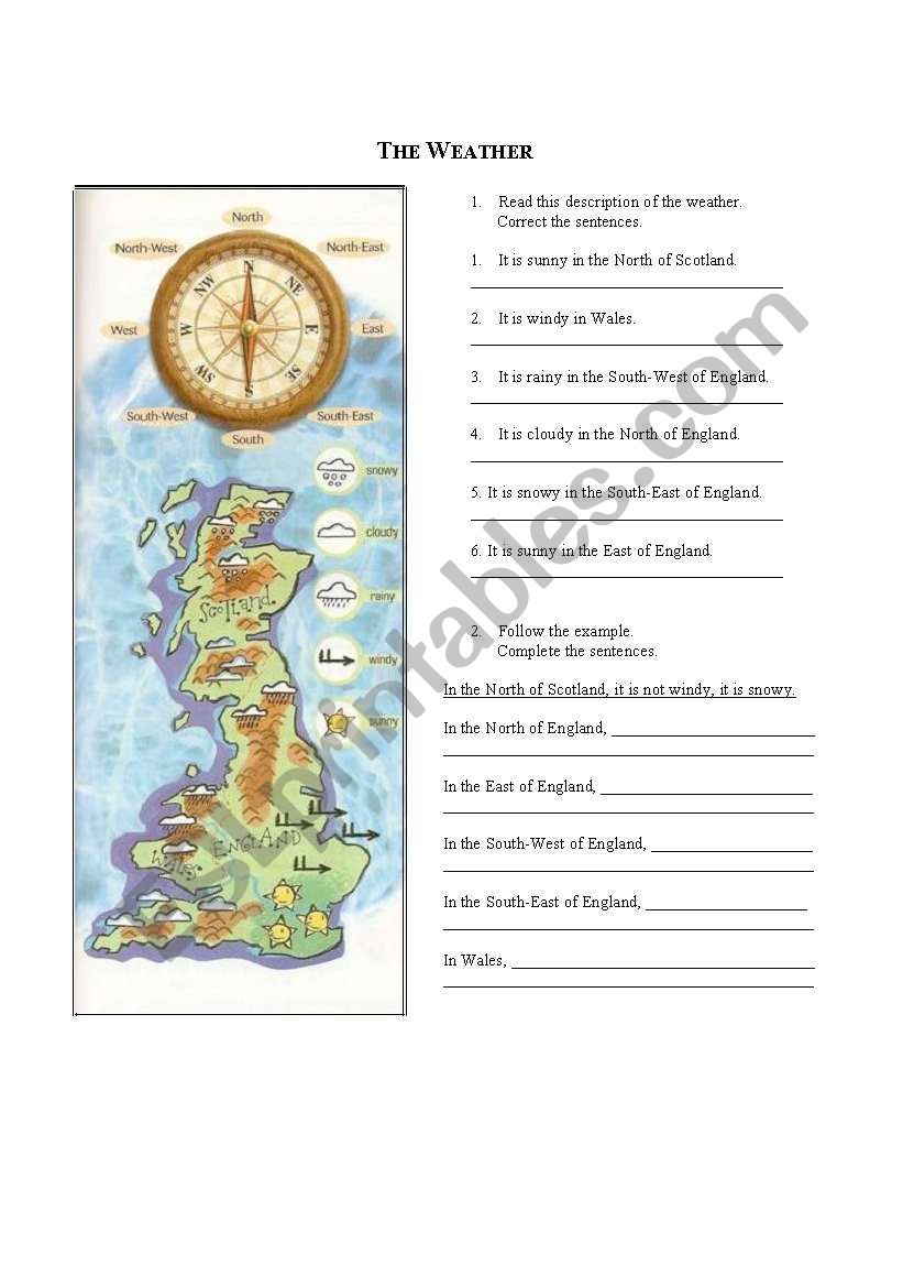 The Weather worksheet