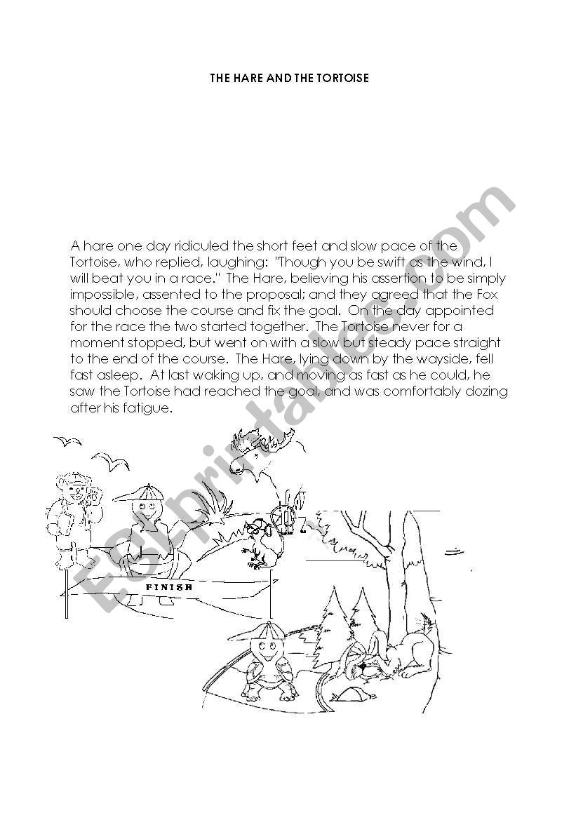fable story worksheet