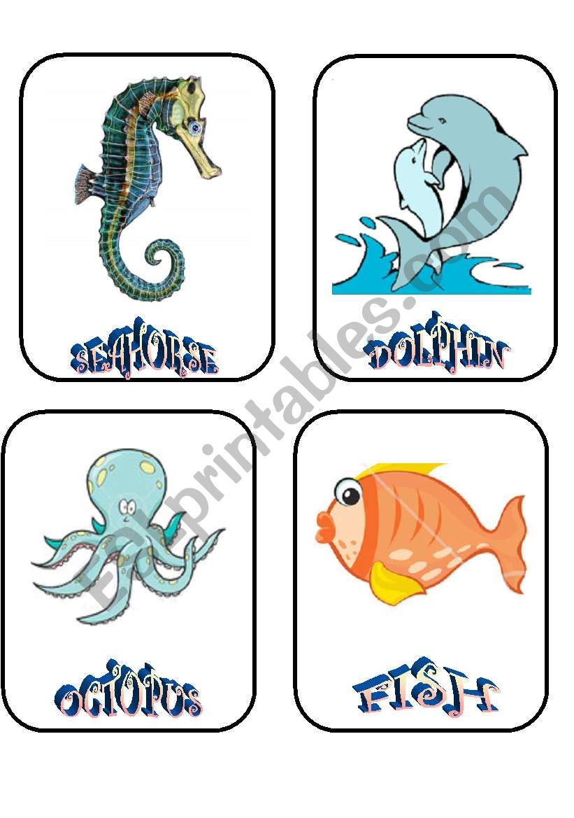 AQUATIC CREATURES 2 worksheet