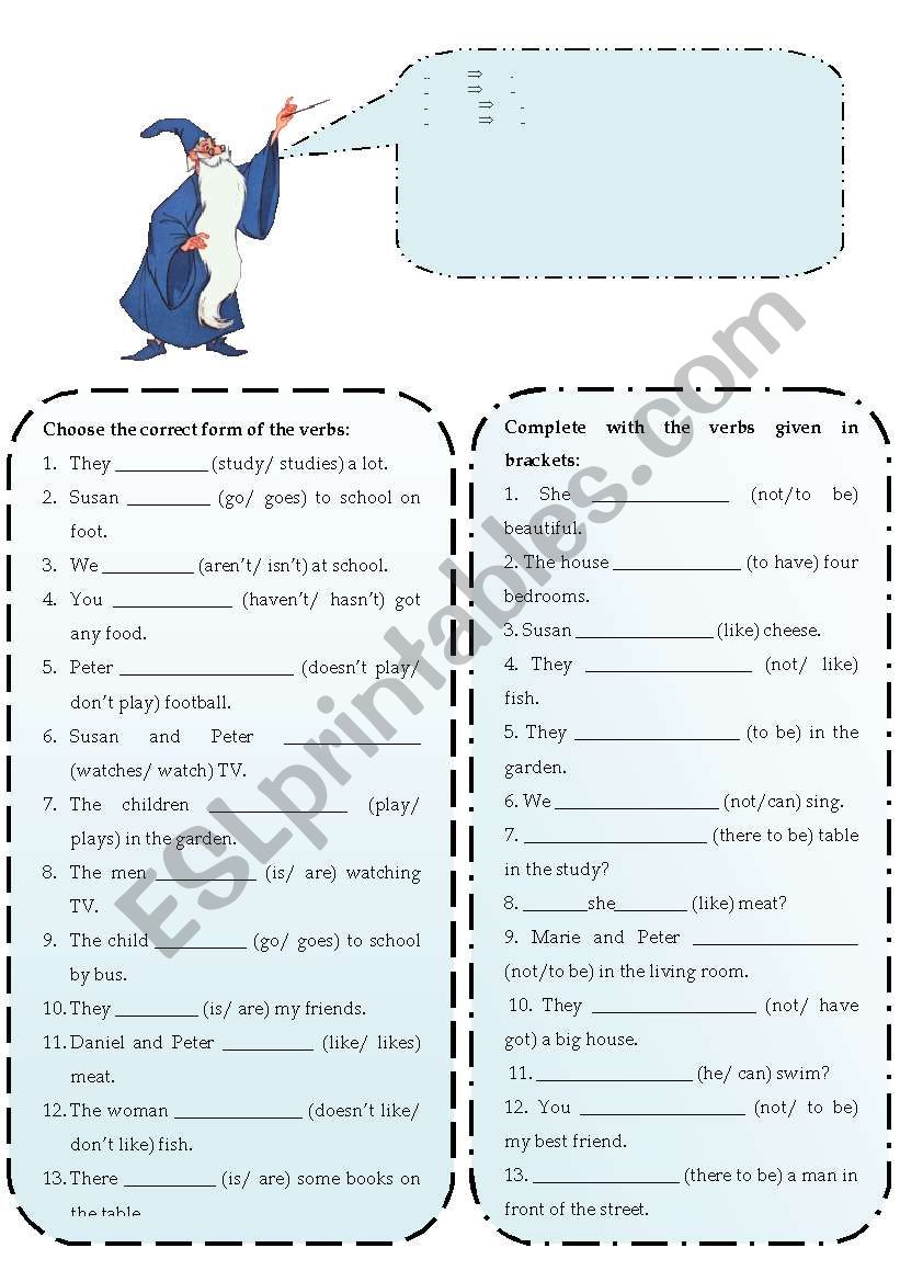 Present Simple worksheet