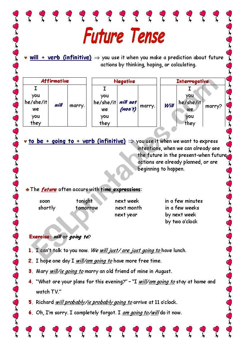 future-tense-will-vs-going-to-esl-worksheet-by-sanoliveira