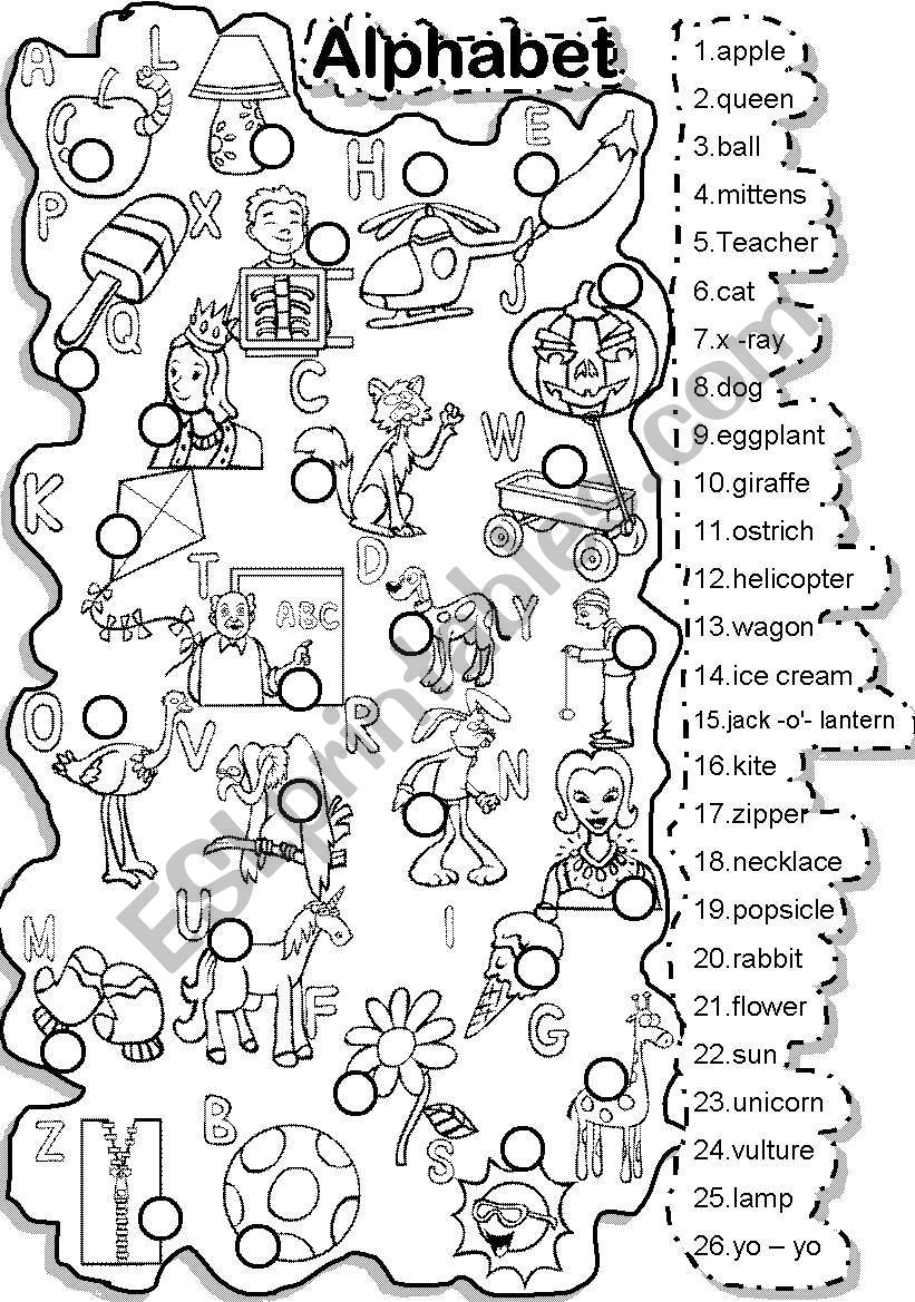 ALPHABET MATCH and CRISS CROSS PUZZLE