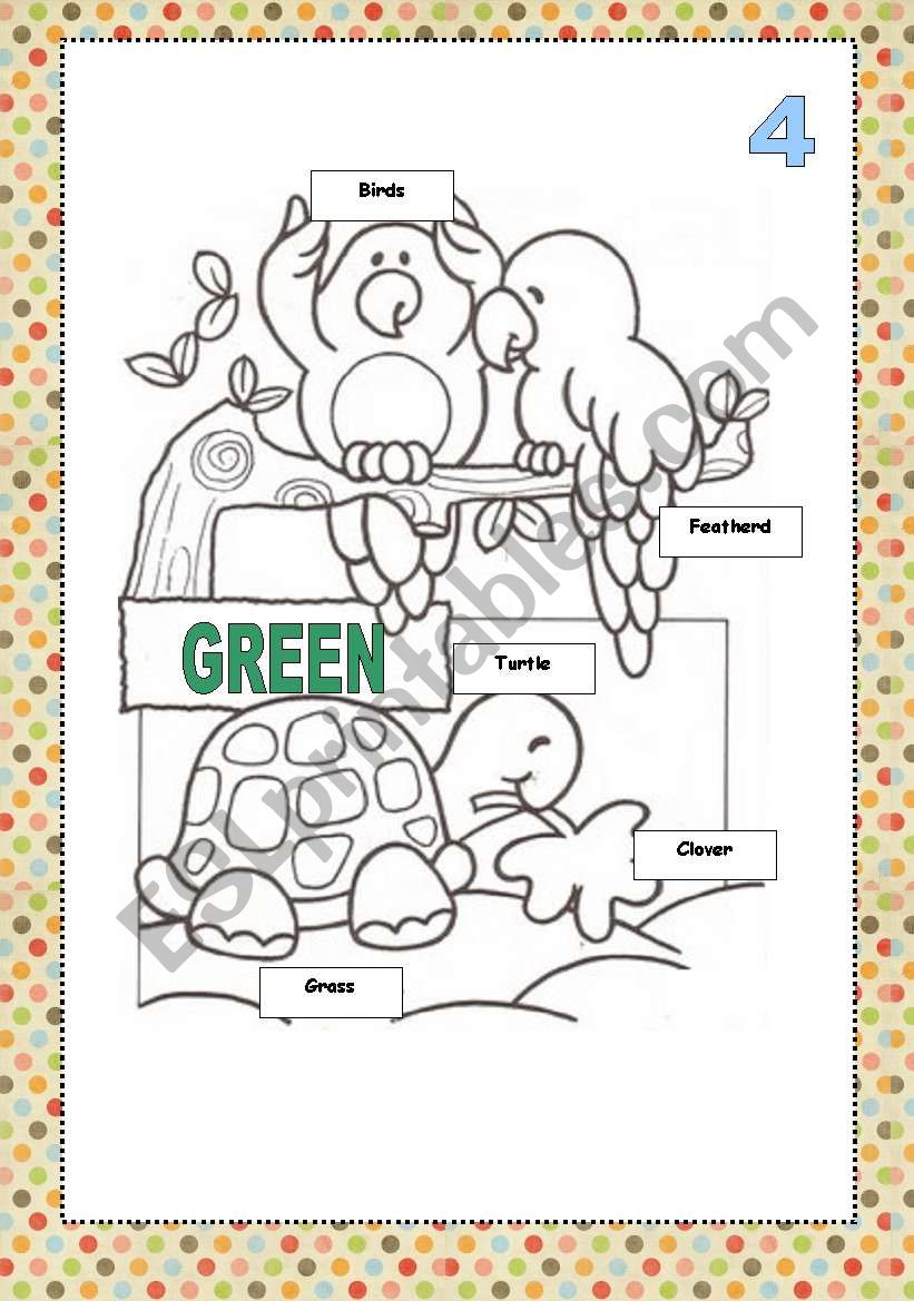 Color cards for painting GREEN