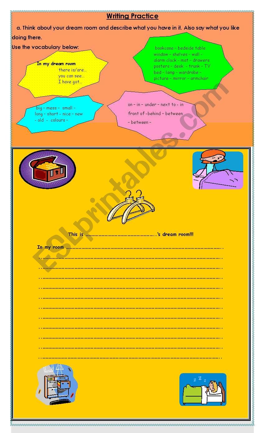 Writing practice worksheet