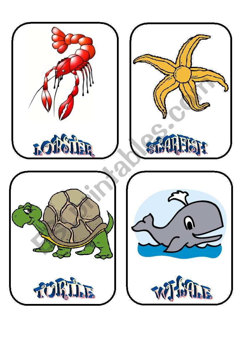 AQUATIC CREATURES -1 worksheet