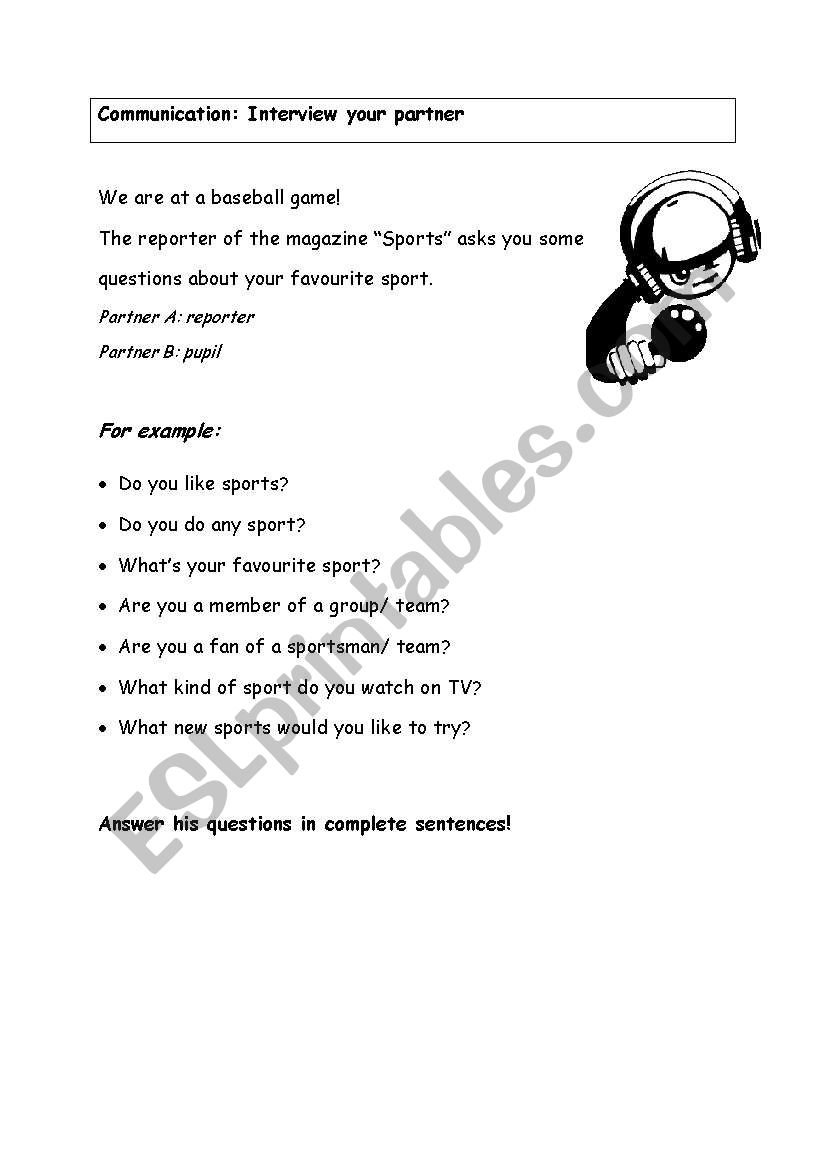 Interview worksheet