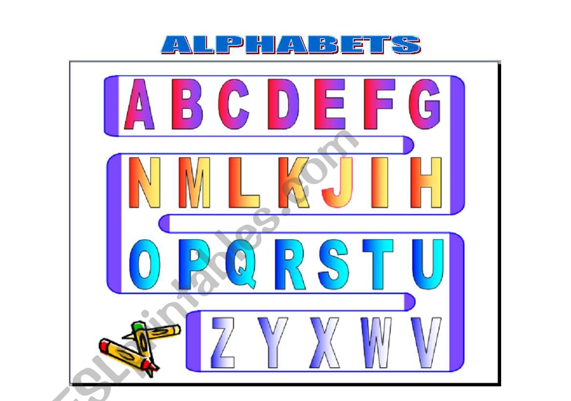 Alphabet worksheet