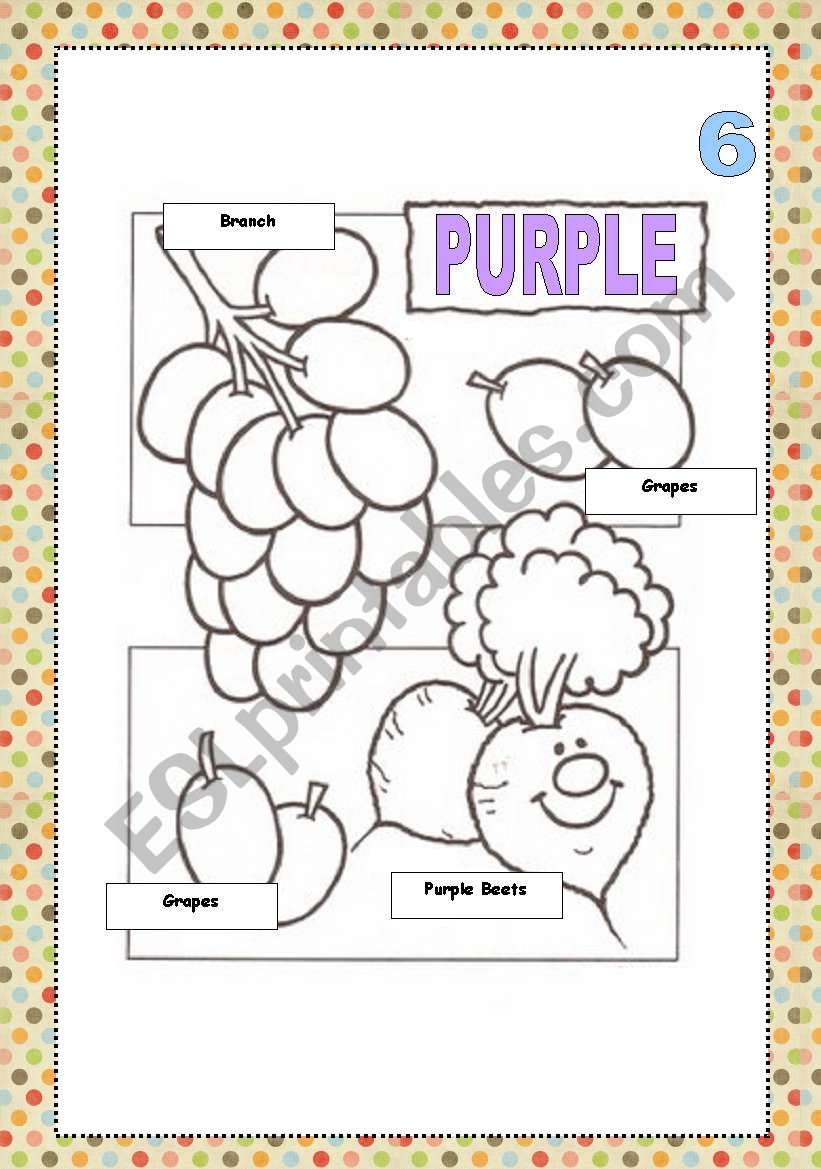 Color cards for painting PURPLE