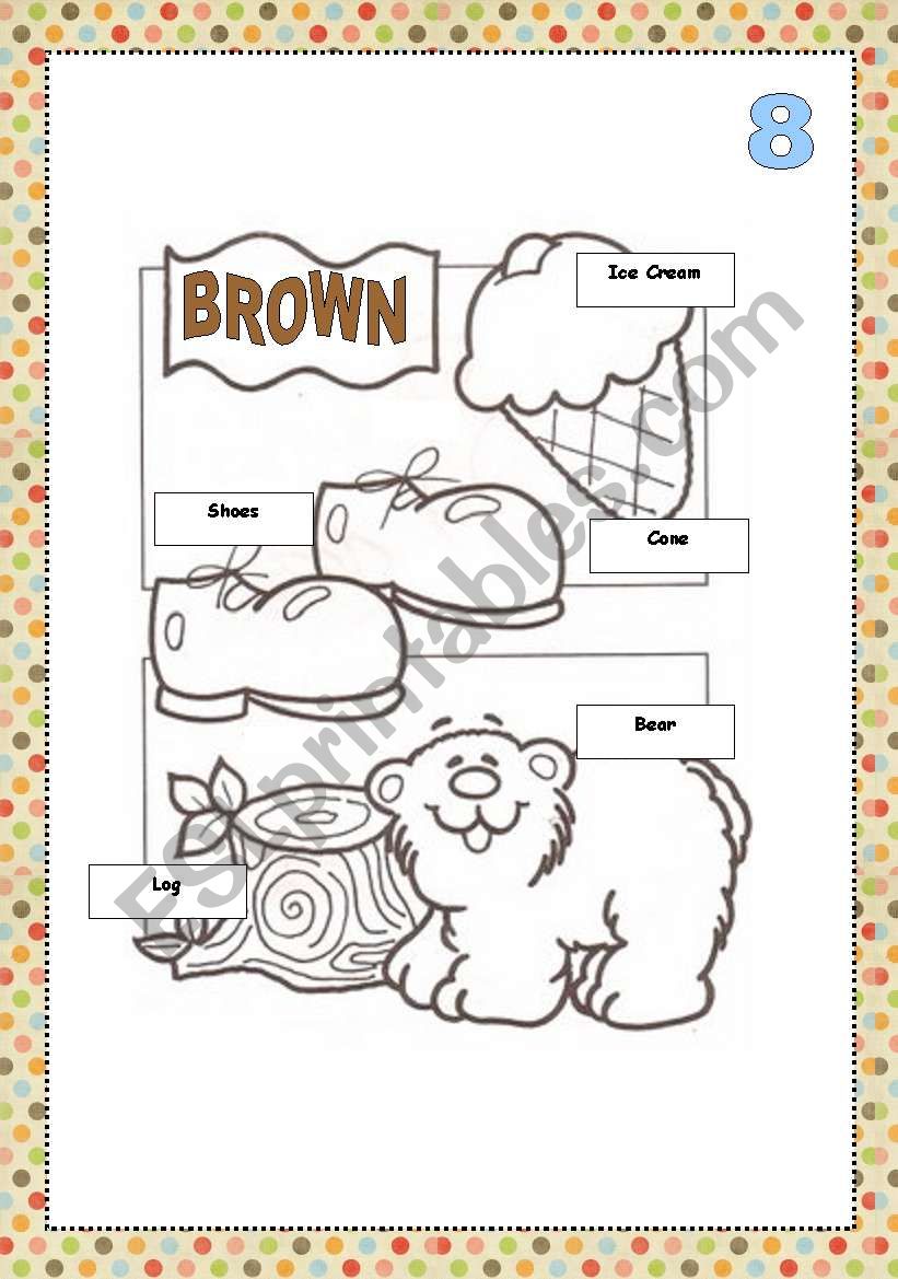 Color cards for painting BROWN
