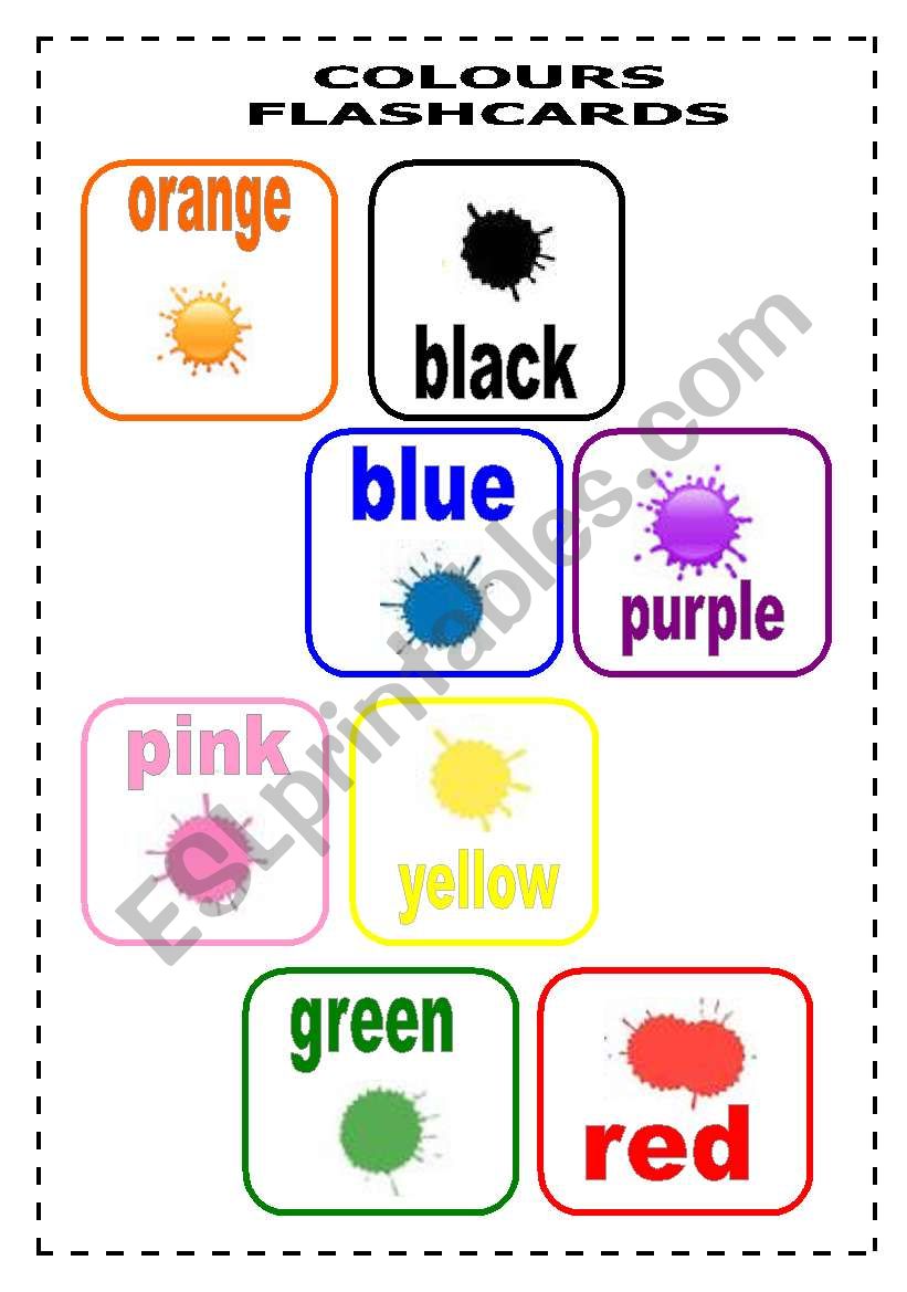 Colours Flashcards worksheet