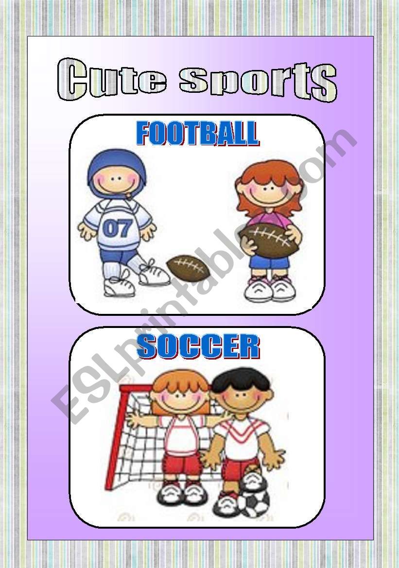 Cute Sports worksheet