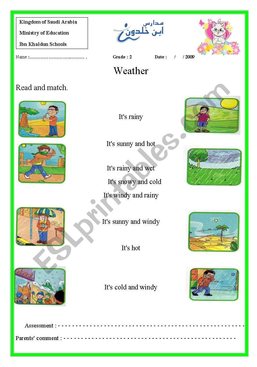 weather worksheet