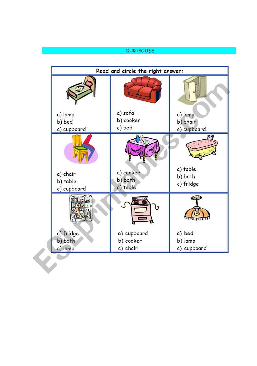 House worksheet