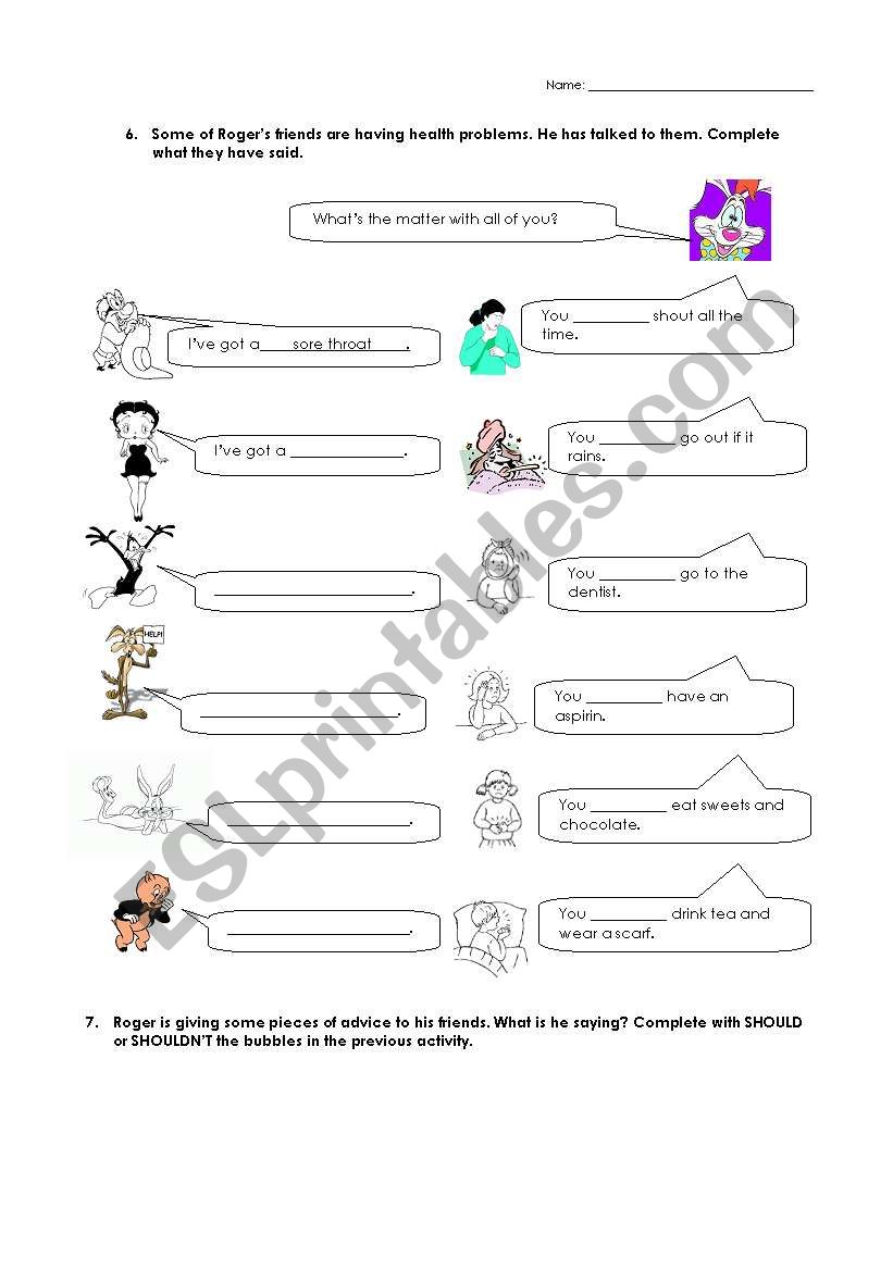 Evaluation - Part 3 worksheet