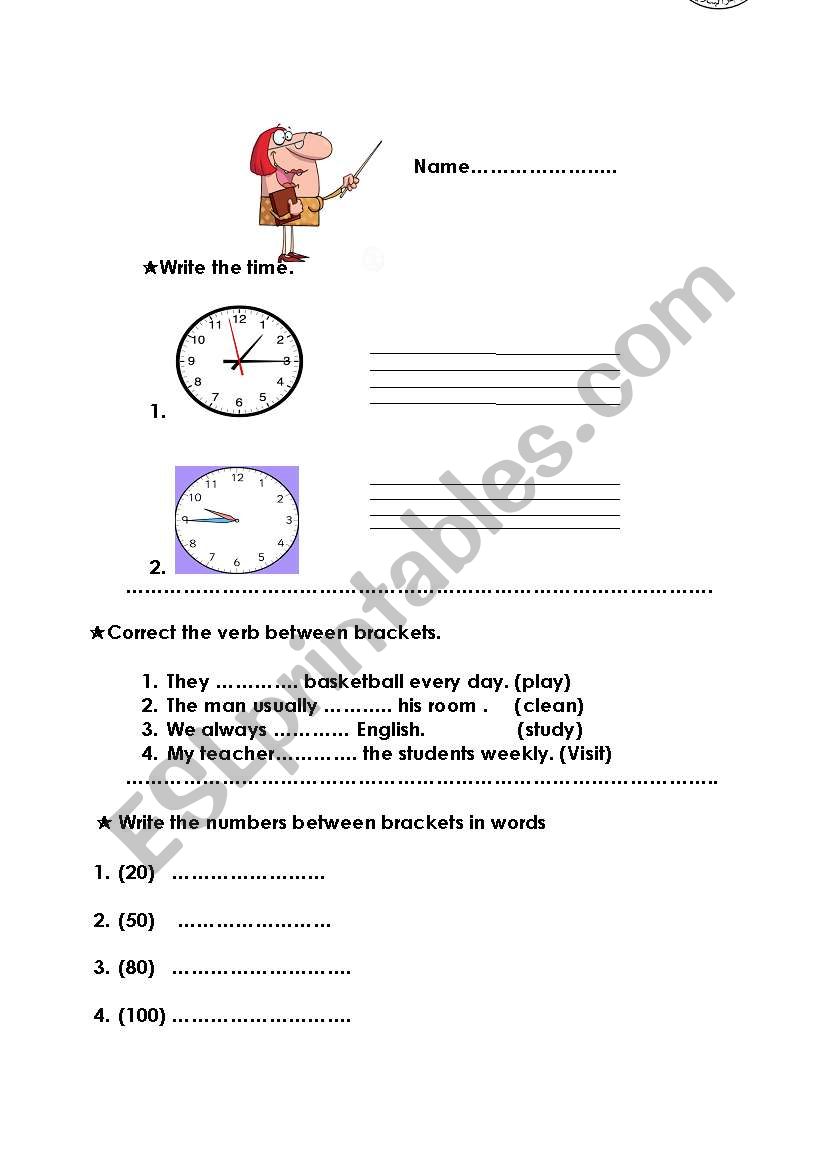 English for you worksheet