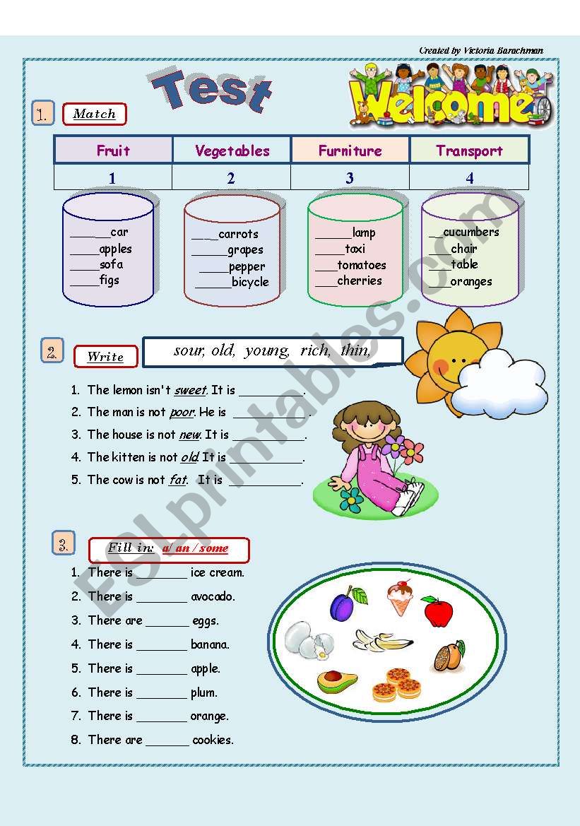 Vocabulary Revision - 4th/5th  grade( 3 pages)