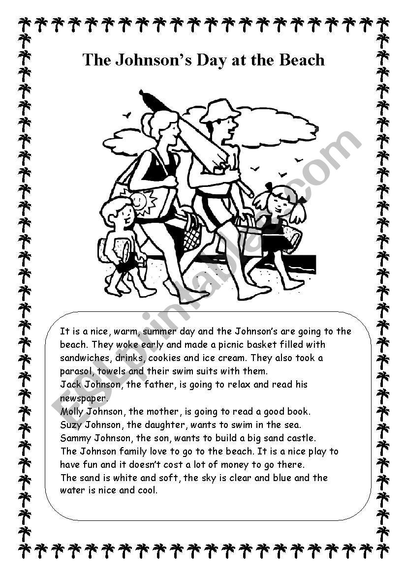 The JohnsonÂ´s Day at the Beach