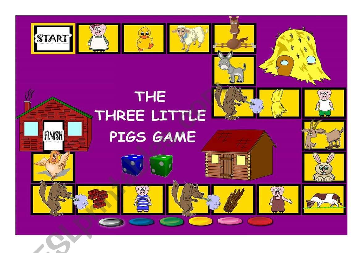 THE THREE LITTLE PIGS BOARD GAME