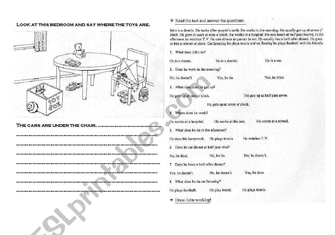 Activities 2 worksheet