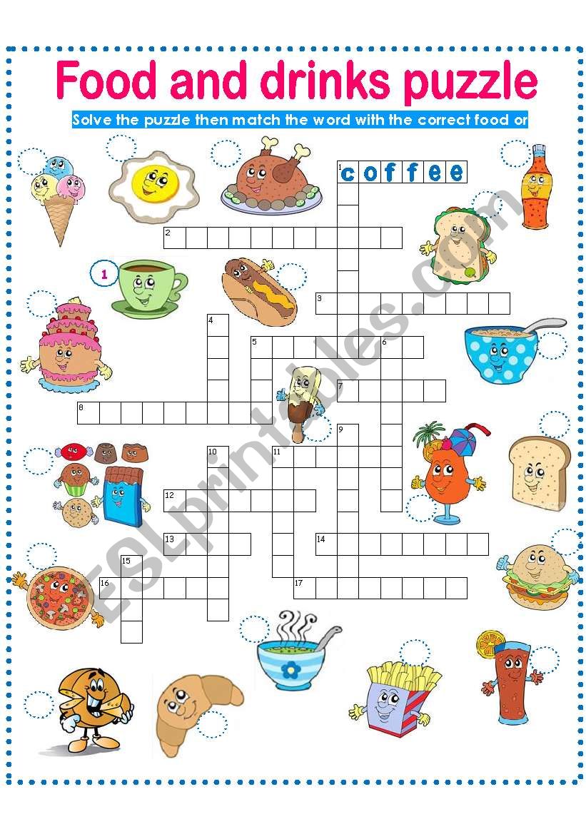 FOOD AND DRINKS-PUZZLE PART 2! 