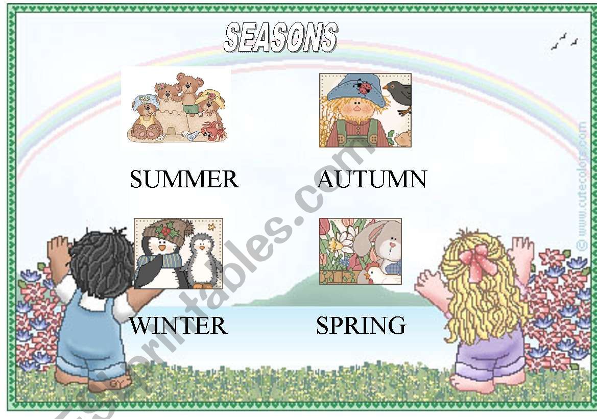 SEASONS worksheet