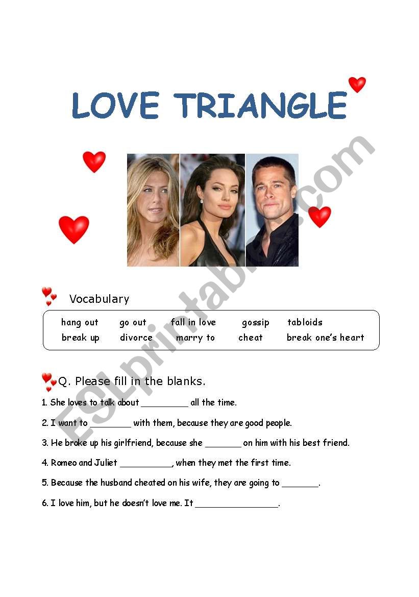 Love Triangle(1) worksheet