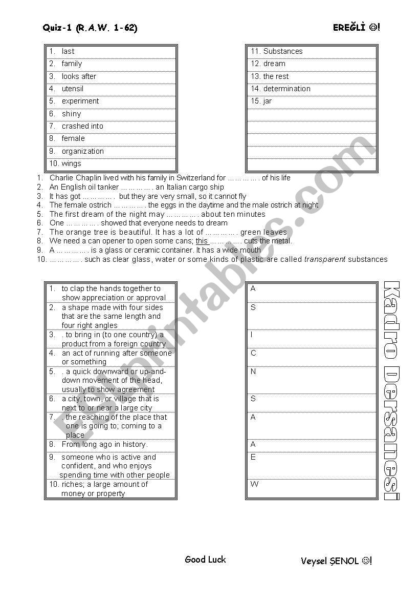 intermediate vocab  worksheet