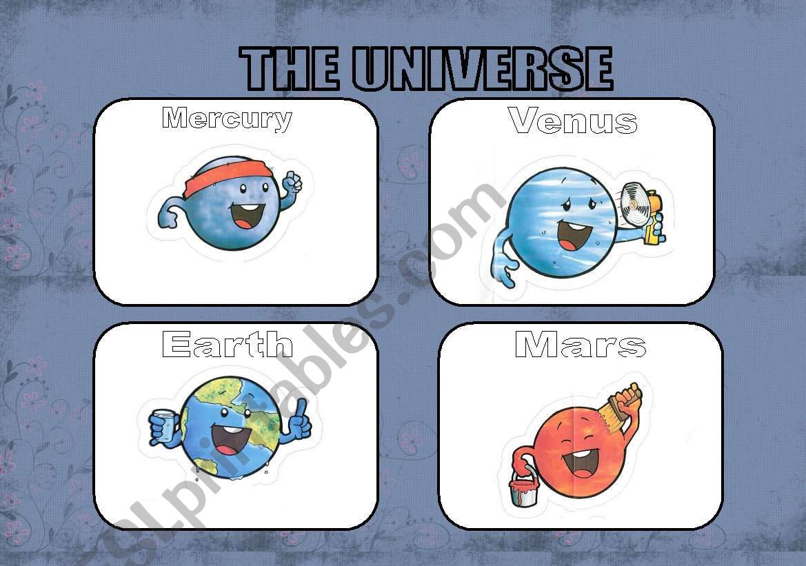 the Planets flashcards... worksheet