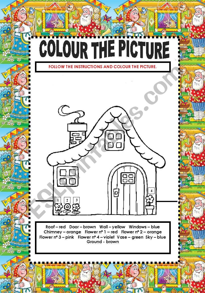 COLOURS  worksheet