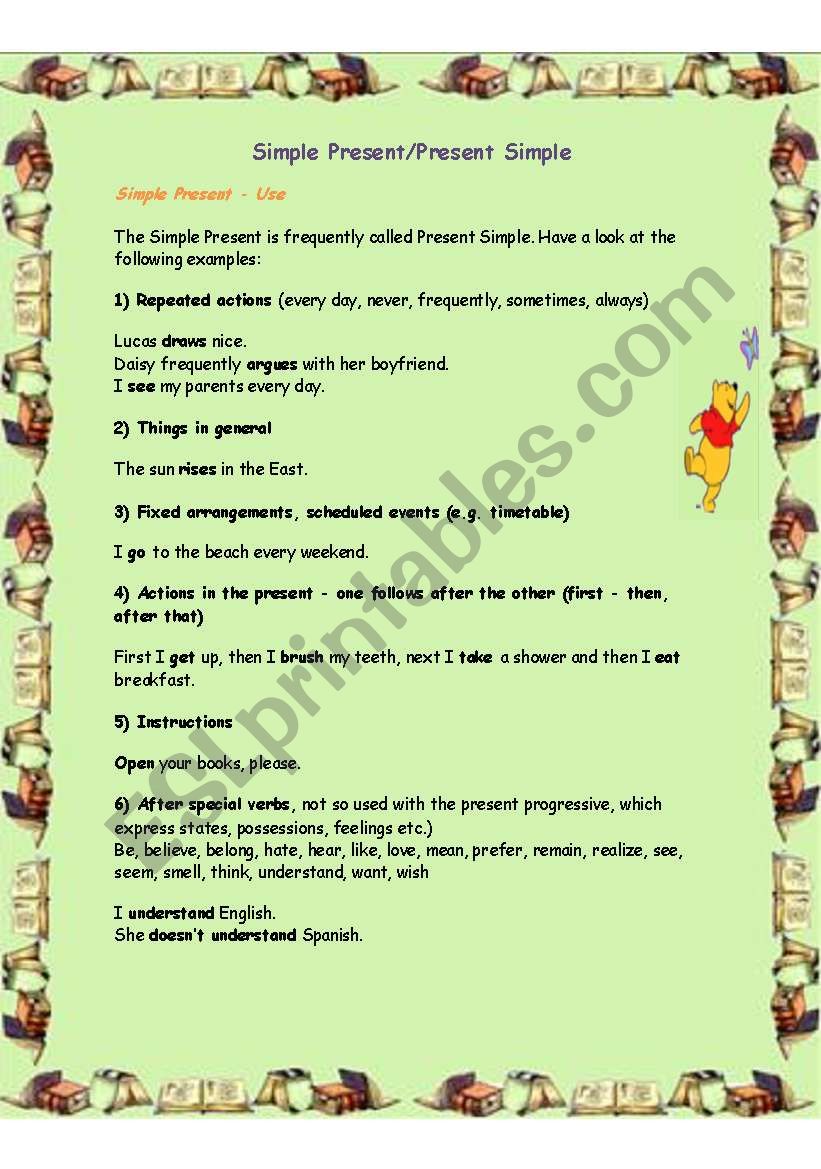 Simple Present worksheet