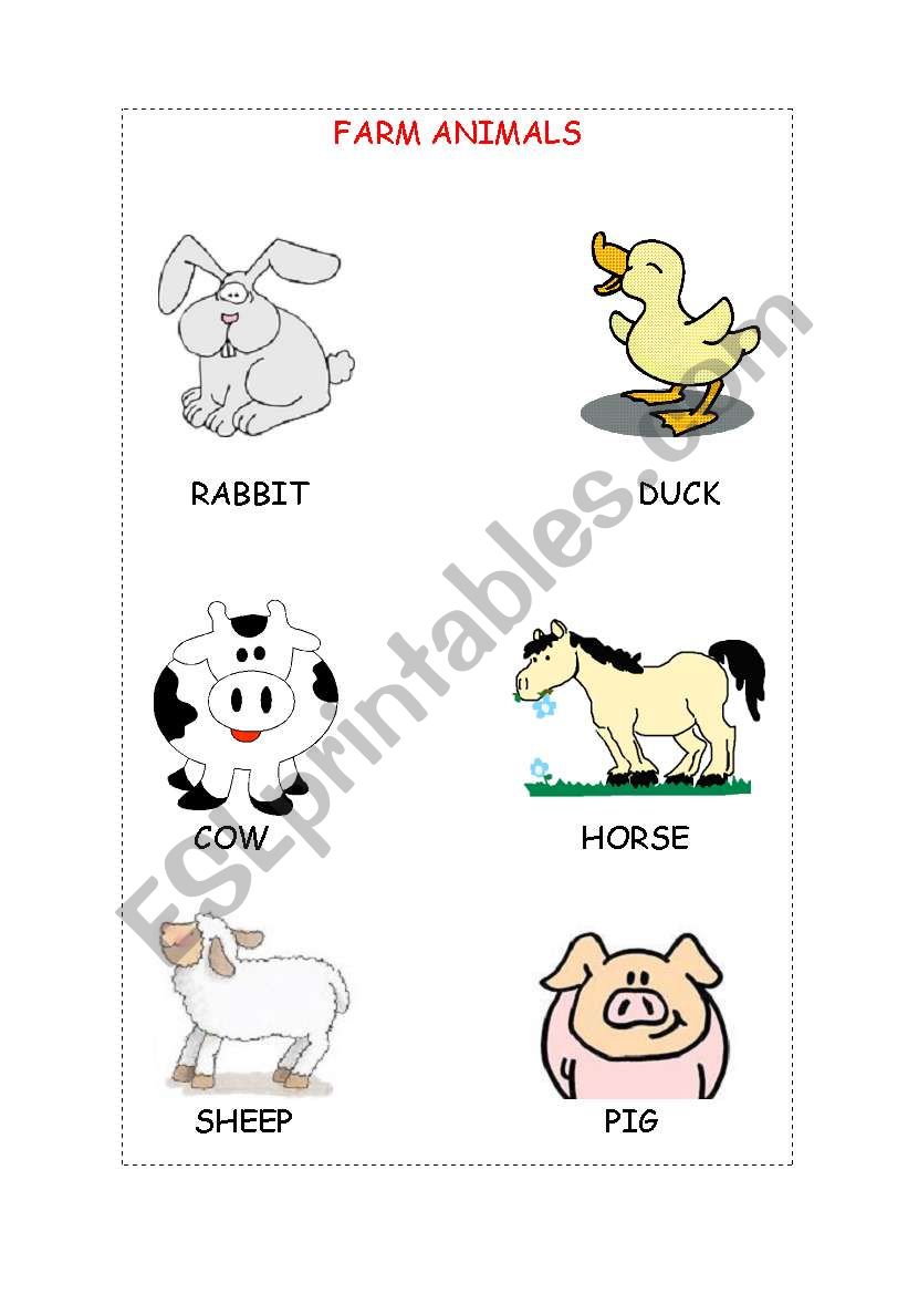 Farm Animals worksheet