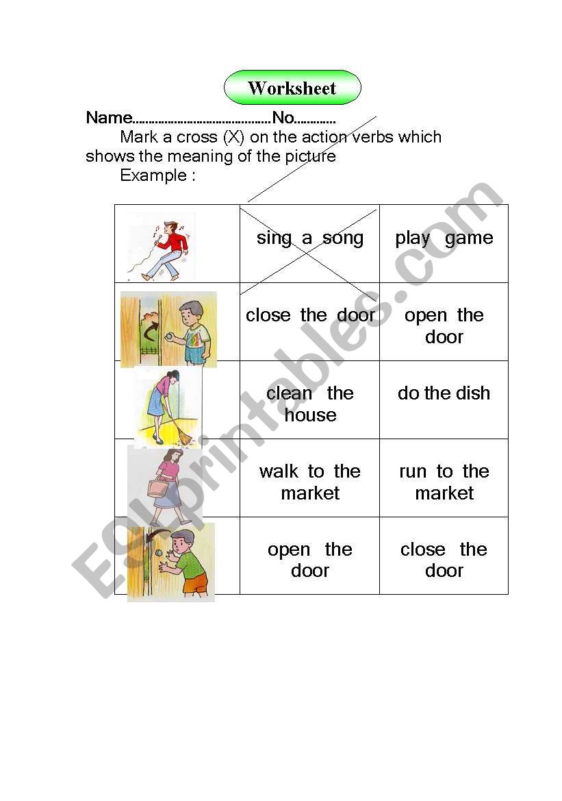 routine worksheet