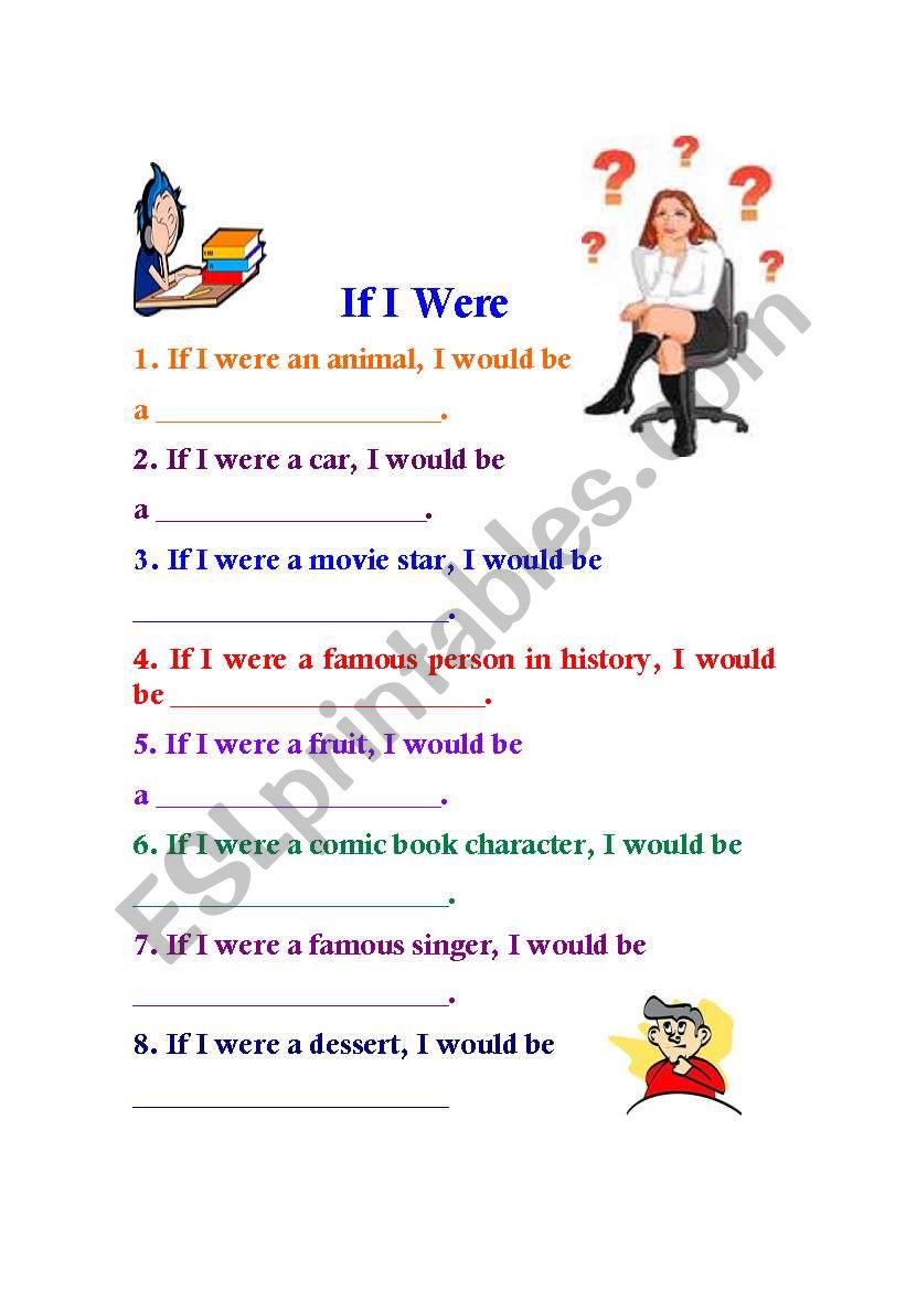 If I Were..... worksheet