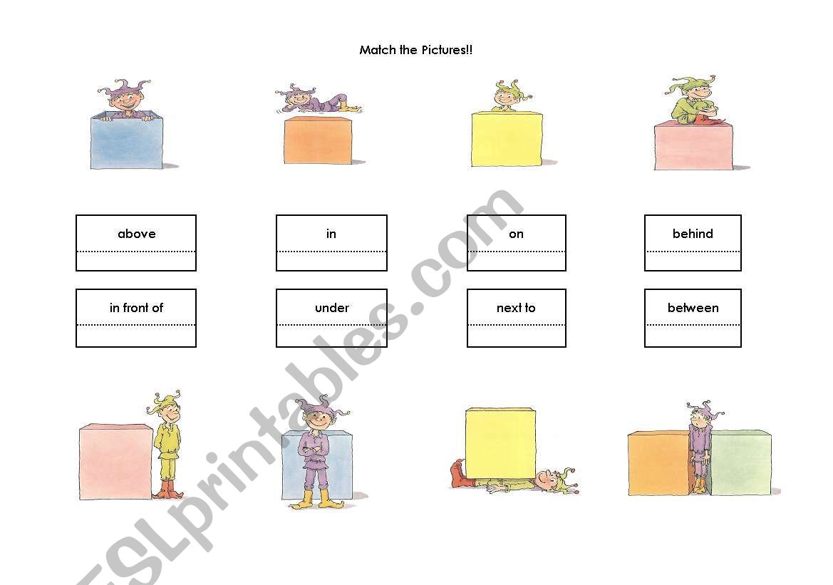 Prepositions worksheet