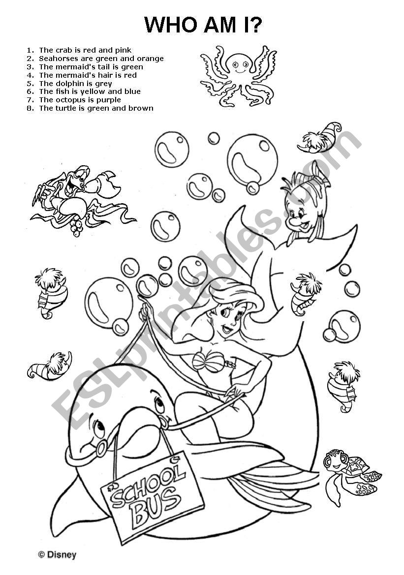 sea animals worksheet