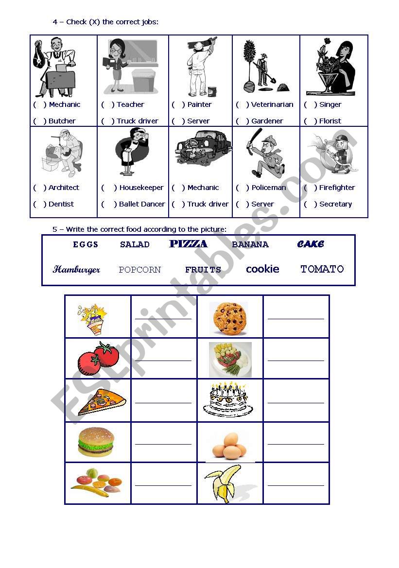 English test - PART II worksheet