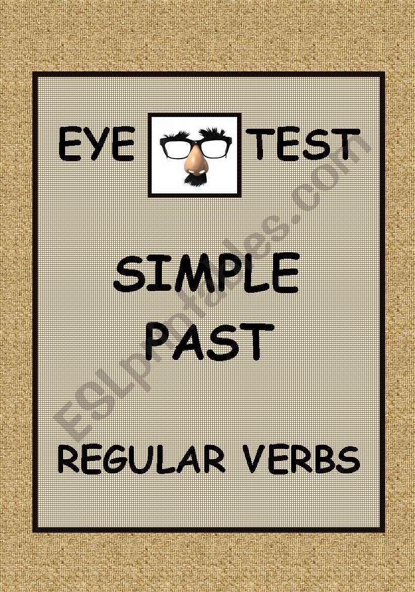 LETS GO TO THE OPTICIAN - SIMPLE PAST - REGULAR VERBS