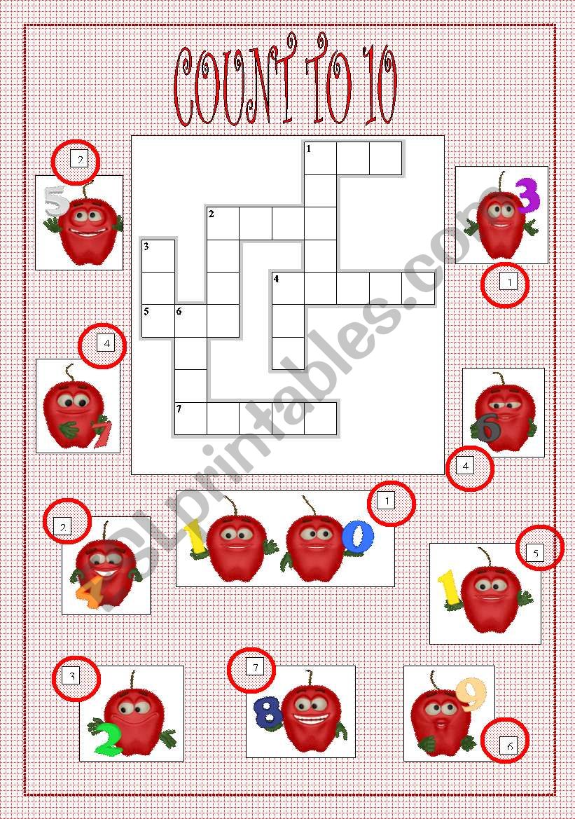 NUMBERS 1-10!! worksheet