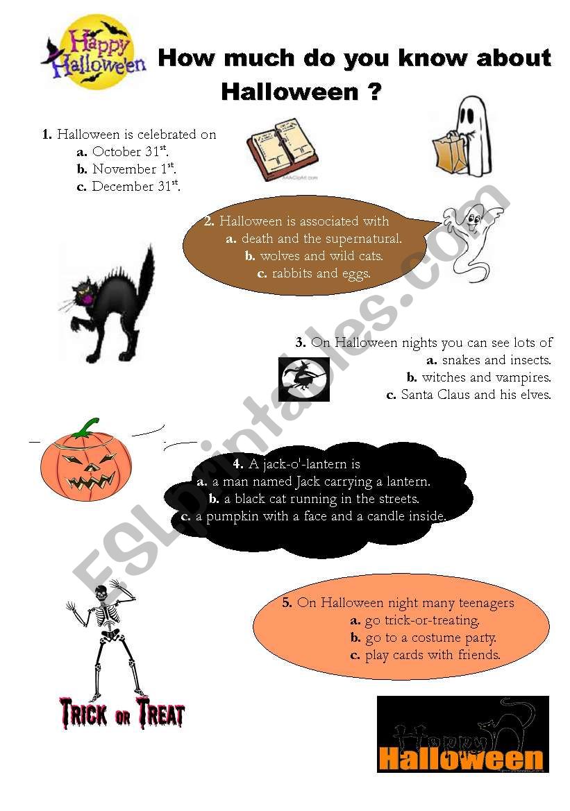 How much do you know about halloween ?