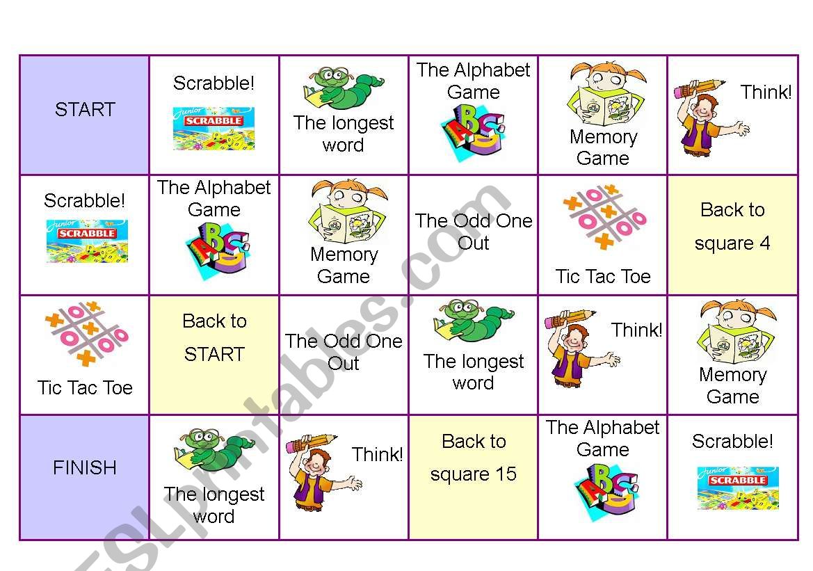 BOARDGAME by Zeline (PART 1) worksheet