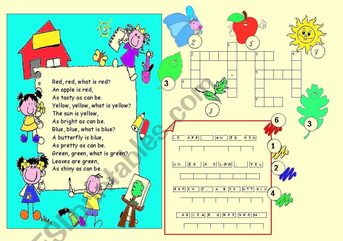 Colours  worksheet