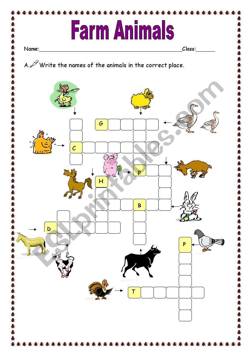 Farm animals (17.07.09) worksheet