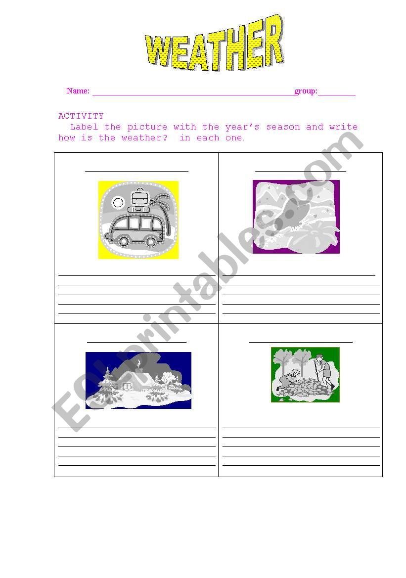 weather worksheet